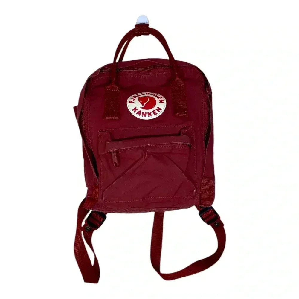 Fjallraven Kanken Mini Backpack Burgundy Red